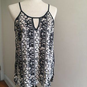 Black & Ivory String Top